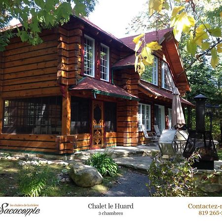 Villa Chalets de la Riviere Sacacomie à Saint-Alexis-des-Monts Extérieur photo