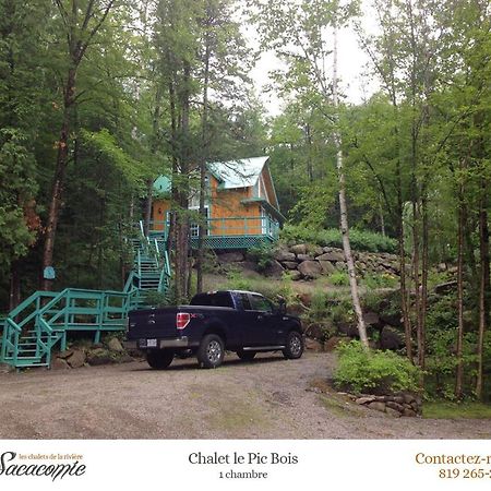 Villa Chalets de la Riviere Sacacomie à Saint-Alexis-des-Monts Extérieur photo