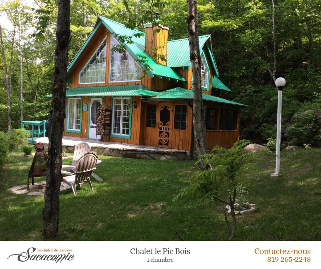 Villa Chalets de la Riviere Sacacomie à Saint-Alexis-des-Monts Extérieur photo