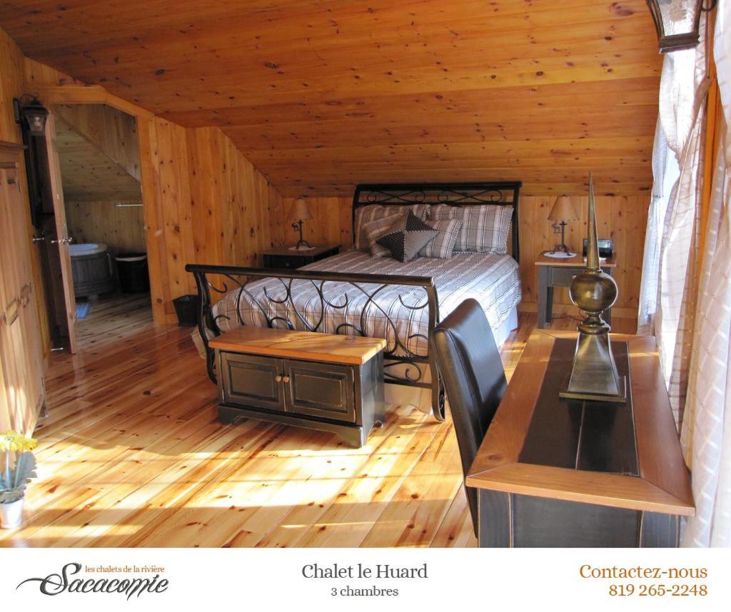 Villa Chalets de la Riviere Sacacomie à Saint-Alexis-des-Monts Extérieur photo