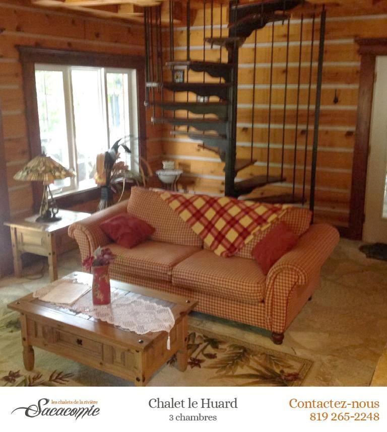 Villa Chalets de la Riviere Sacacomie à Saint-Alexis-des-Monts Extérieur photo