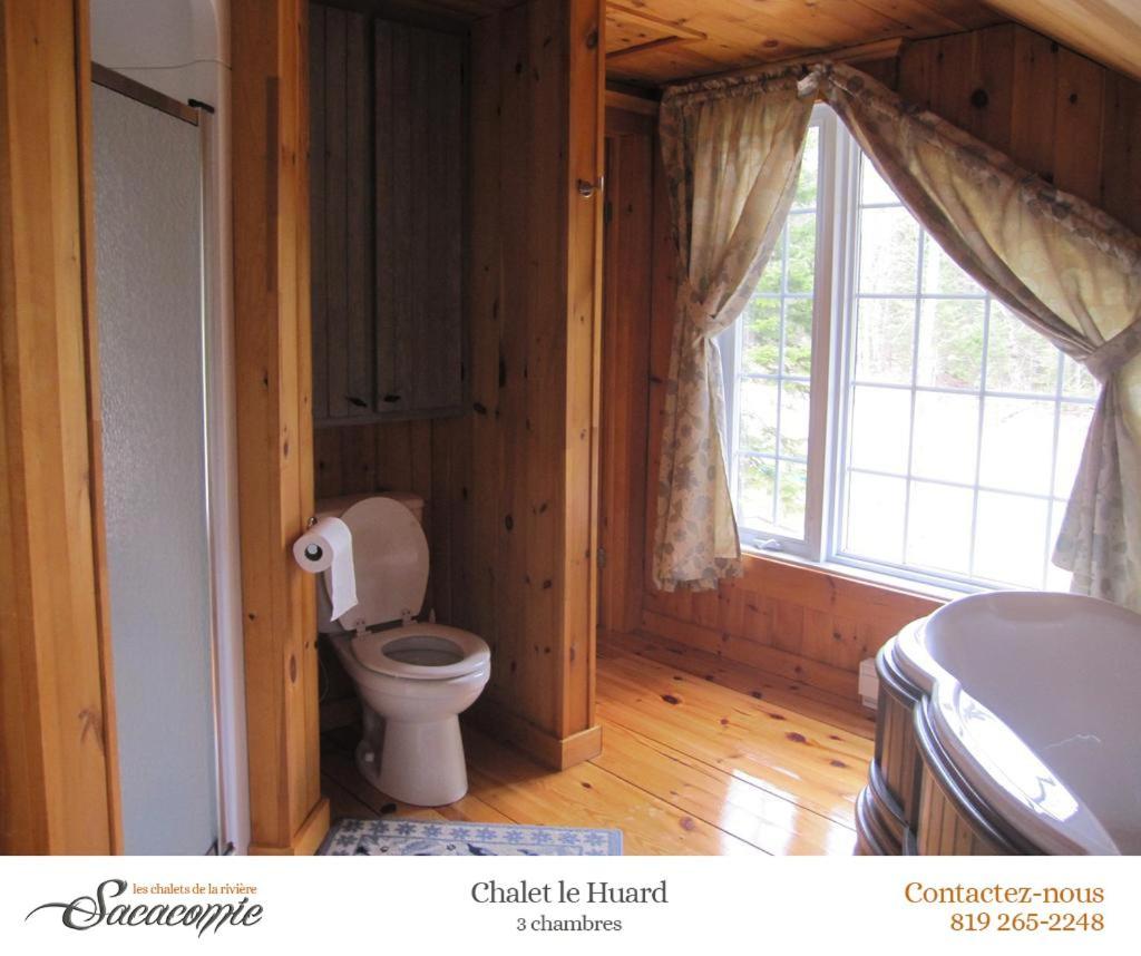 Villa Chalets de la Riviere Sacacomie à Saint-Alexis-des-Monts Extérieur photo