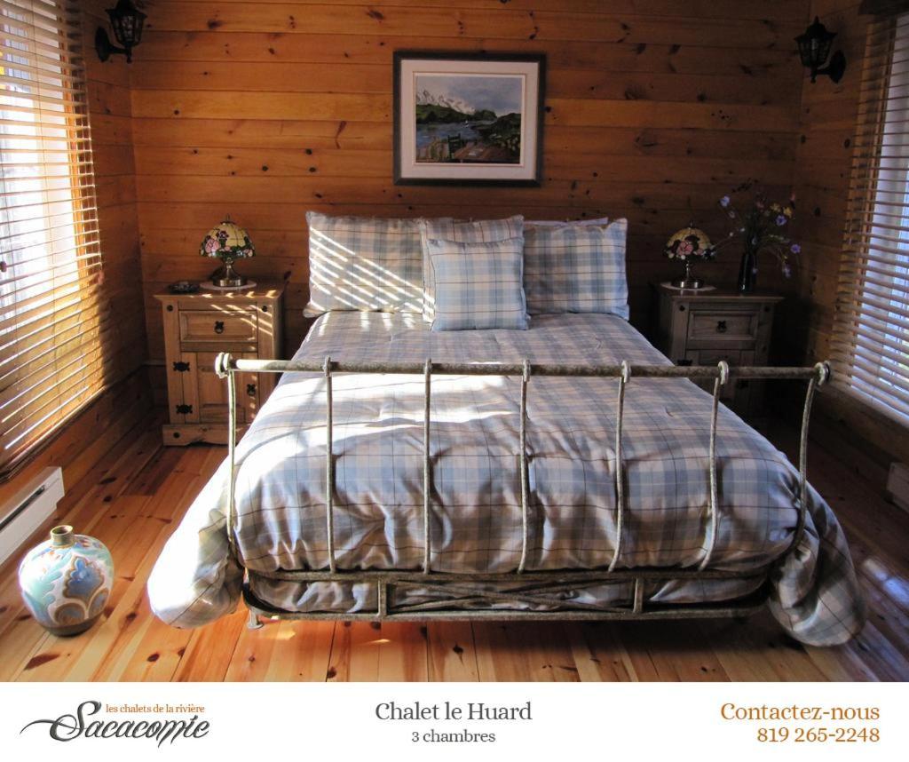 Villa Chalets de la Riviere Sacacomie à Saint-Alexis-des-Monts Extérieur photo