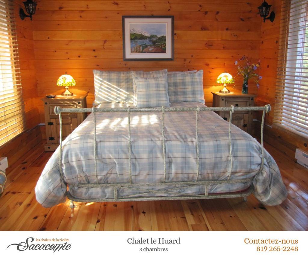 Villa Chalets de la Riviere Sacacomie à Saint-Alexis-des-Monts Extérieur photo