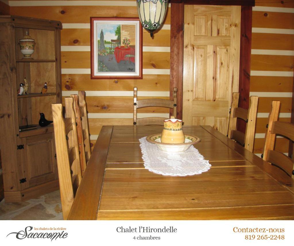 Villa Chalets de la Riviere Sacacomie à Saint-Alexis-des-Monts Extérieur photo