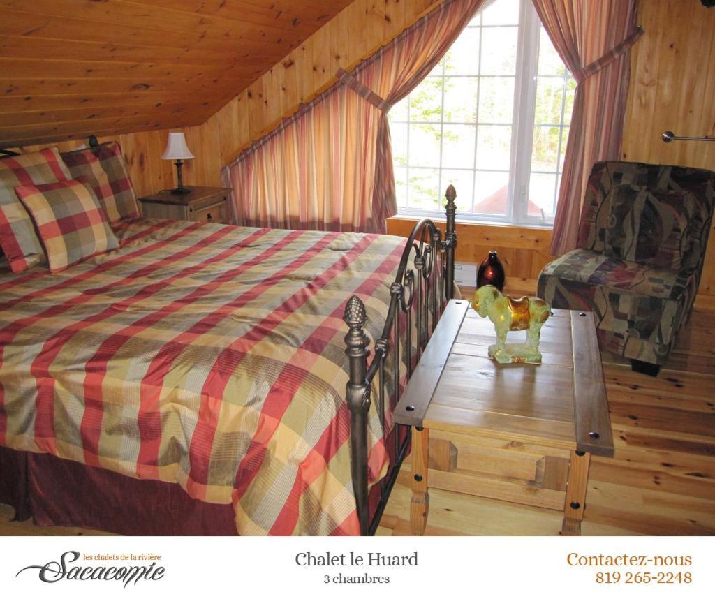 Villa Chalets de la Riviere Sacacomie à Saint-Alexis-des-Monts Extérieur photo