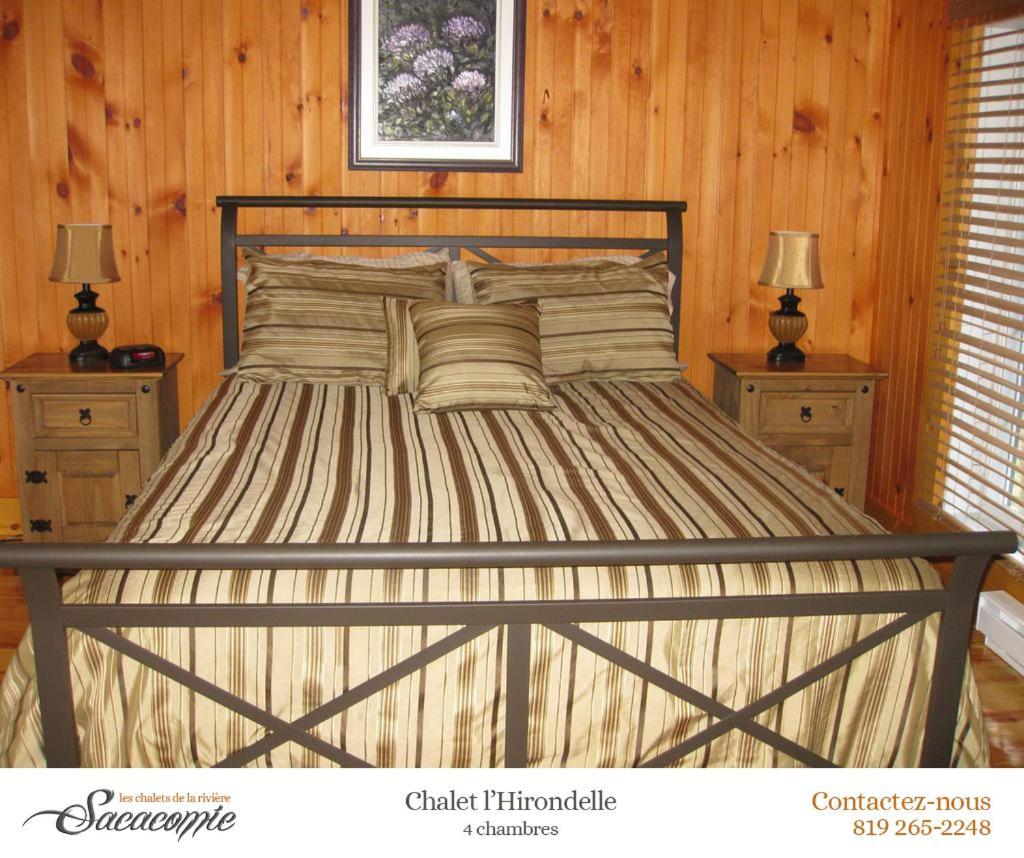 Villa Chalets de la Riviere Sacacomie à Saint-Alexis-des-Monts Extérieur photo