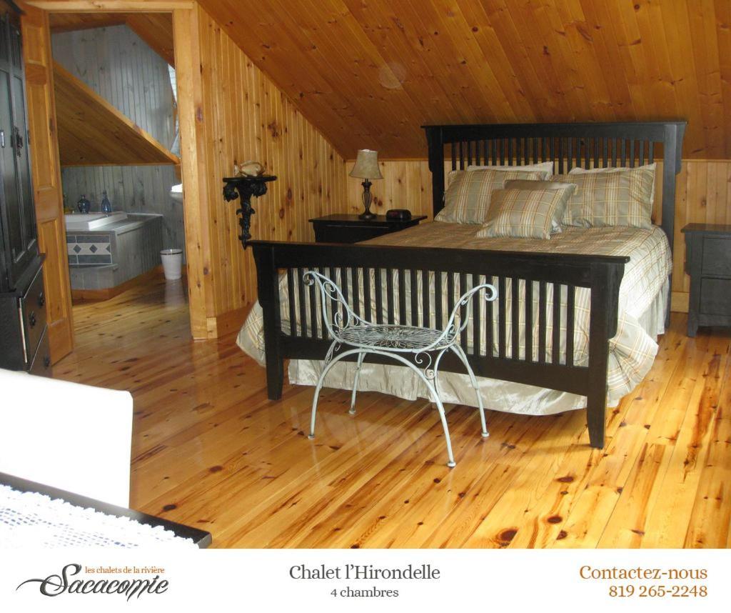 Villa Chalets de la Riviere Sacacomie à Saint-Alexis-des-Monts Extérieur photo