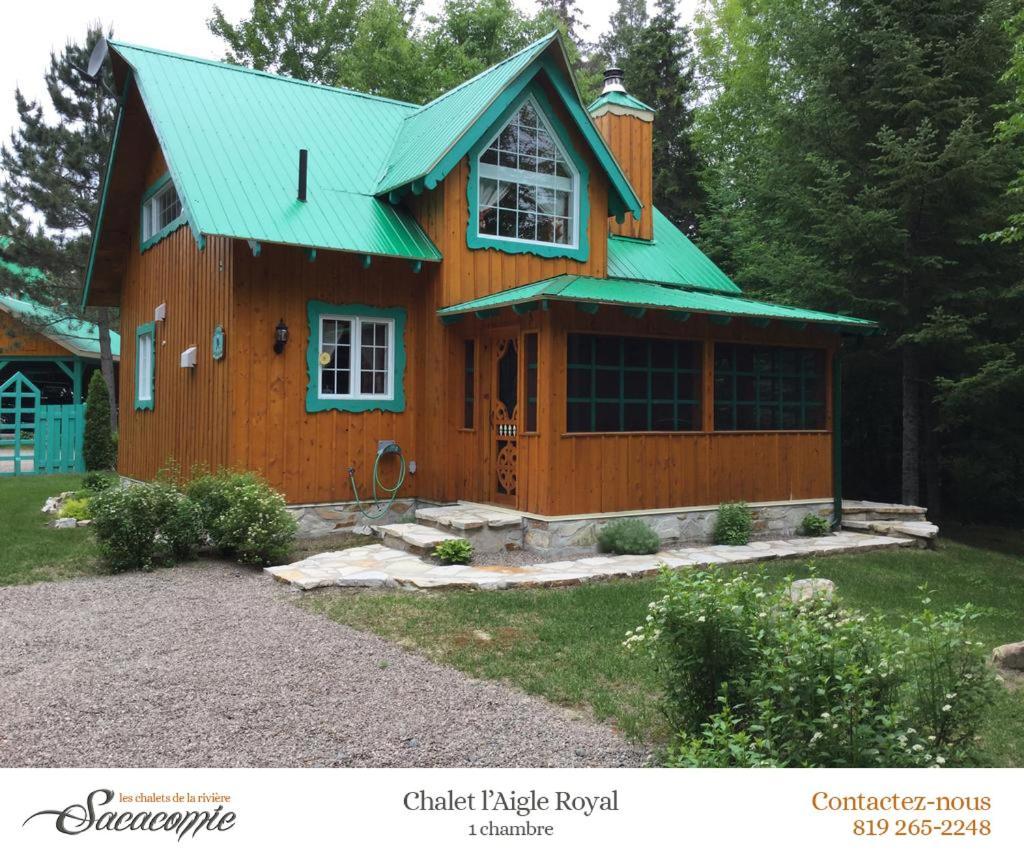 Villa Chalets de la Riviere Sacacomie à Saint-Alexis-des-Monts Extérieur photo