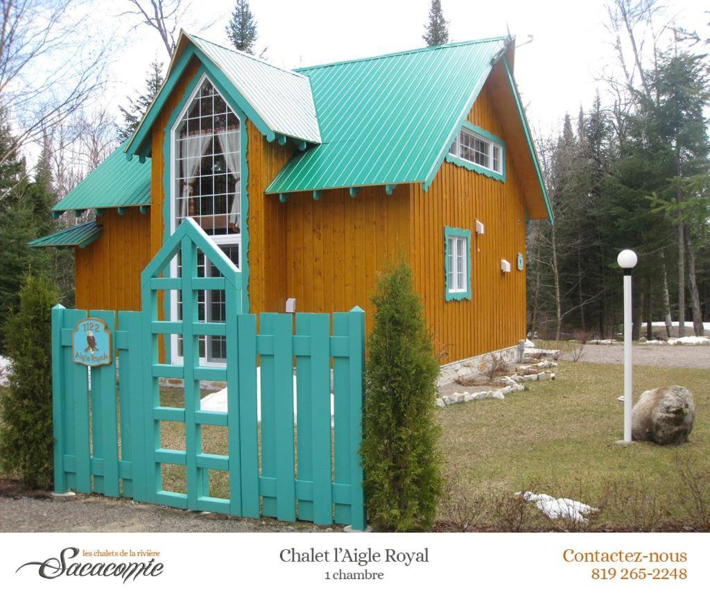 Villa Chalets de la Riviere Sacacomie à Saint-Alexis-des-Monts Extérieur photo